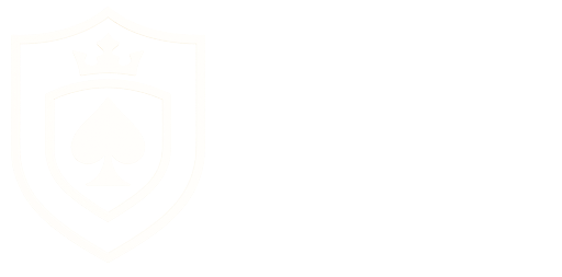 Fehér címer logó koronával és káró motívummal.